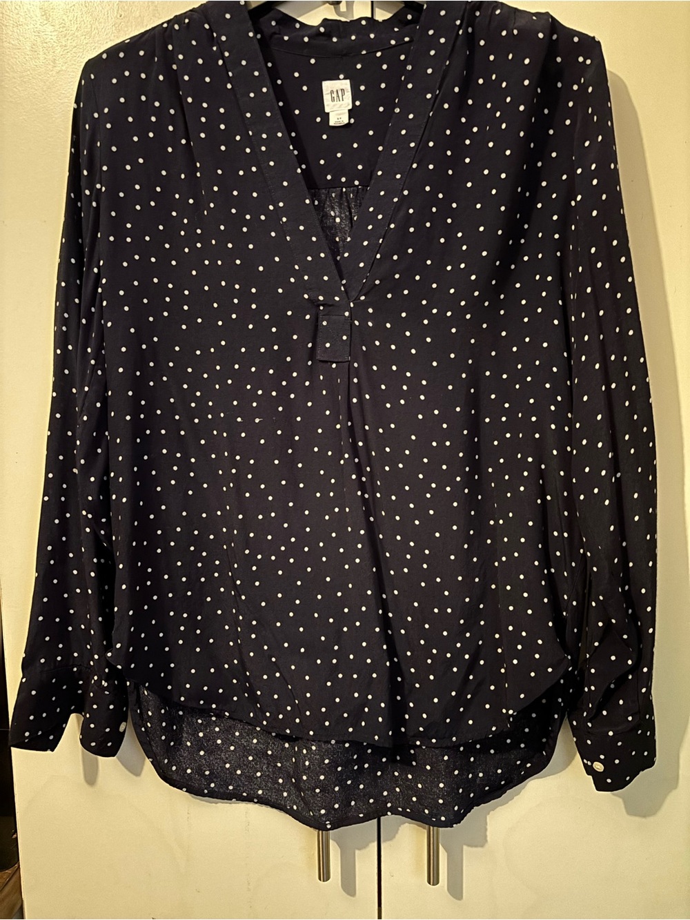 GAP Navy Blue Polka Dot Infant One-Piece